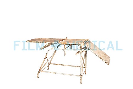 Examination Table Metal Worn Finish